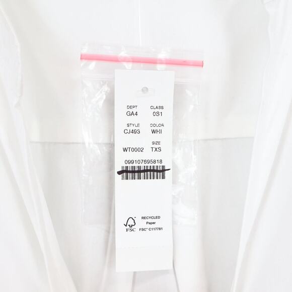 J.Crew Delilah Dress Cotton Poplin White Size XS Tall NWT - Picture 5 of 11